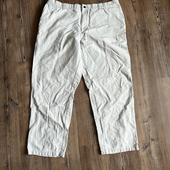 Columbia Men’s Cargo Pants Khaki Fossil Canvas Hiking Utility RN# 69724 Size 42 - Picture 8 of 8